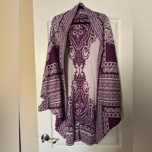 Miami | Purple and White Sweater Shrug